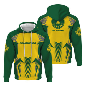 Railspirit Personalized Maine Central Railroad Hoodie Standout Style with Custom Position Train Zip Up Hoodie