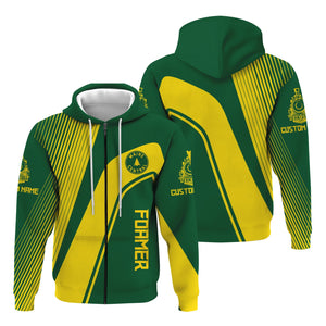 Railspirit Personalized Maine Central Railroad Hoodie Vibrant Striking Style Zip Up Hoodie For Rail Enthusiasts