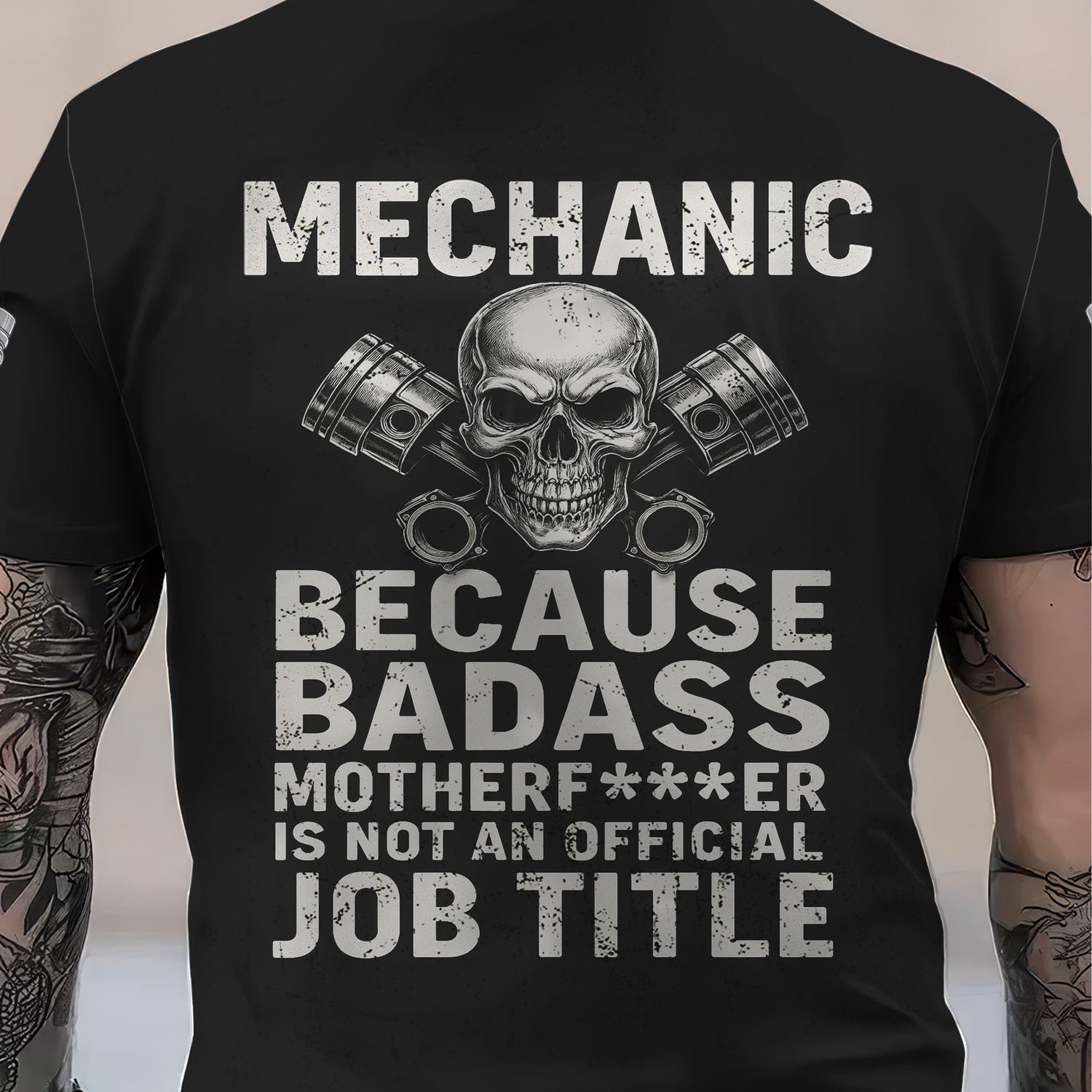 Personalized Mechanic Shirt, Mechanic Because Badass Is Not An Official Job Title, Gift For Men