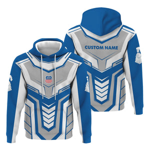 Railspirit Personalized Union Pacific Railroad Hoodie Armor-Inspired Design Big Boy Train Zip Up Hoodie All Over Print