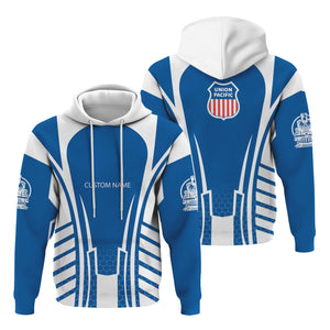 Railspirit Personalized Union Pacific Railroad Hoodie Striped Railroad Style Big Boy Train Zip Up Hoodie All Over Print