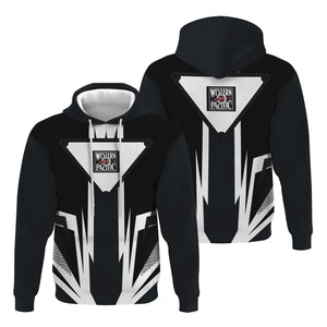 Railspirit Western Pacific Railroad Hoodie Bold Graphic Style All Over Printed Zip Up Hoodie