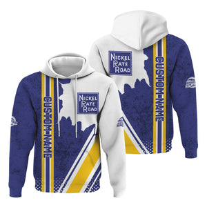 Railspirit Personalized New York, Chicago and St. Louis Railroad Hoodie Nickel Plate Road All Over Printed Unisex Zip Up Hoodie