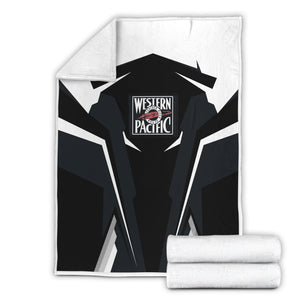 Railspirit Personalized Western Pacific Railroad Blanket Strong Line Train Blanket Gift Idea For Train Lover