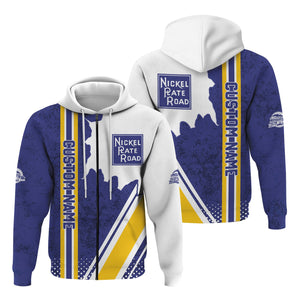 Railspirit Personalized New York, Chicago and St. Louis Railroad Hoodie Nickel Plate Road All Over Printed Unisex Zip Up Hoodie