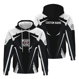Railspirit Personalized Western Pacific Railroad Hoodie Strong Line Style Train Hoodie Gift Idea For Train Lover