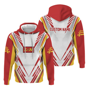 Railspirit Personalized Louisville and Nashville Railroad Hoodie Railroad Tribute Design L&N Train Zip Up Hoodie for Train Lovers