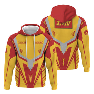 Railspirit Personalized Louisville and Nashville Railroad Hoodie Workwear-Inspired with Custom Position L&N Train Zip Up Hoodie