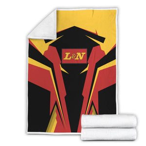 Railspirit Personalized Louisville and Nashville Railroad Blanket L&N Strong Line Train Blanket Gift Idea For Train Lover