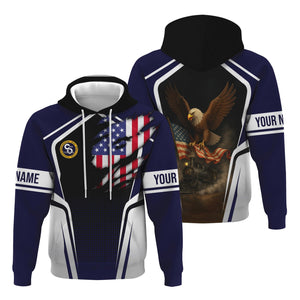 Railspirit Personalized Chesapeake and Ohio Railway Hoodie American Eagle Vintage Train C&O Zip Up Hoodie