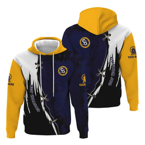 Railspirit Personalized Chesapeake and Ohio Railway Hoodie Retro Stitches Design with Custom Position C&O Train Zip Up Hoodie