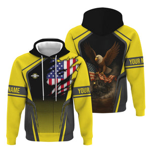 Railspirit Personalized Clinchfield Railroad Hoodie American Eagle Vintage Train Zip Up Hoodie