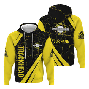 Railspirit Personalized Clinchfield Railroad Hoodie Crackle Texture Style Train Zip Up Hoodie For Trackhead