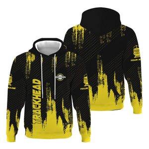 Railspirit Personalized Clinchfield Railroad Hoodie Paint Impact Design Train Zip Up Hoodie for Trackhead