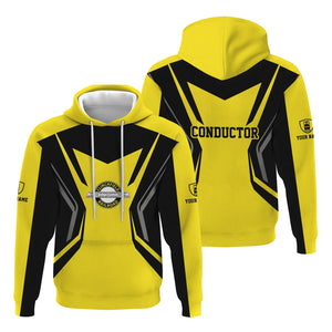 Railspirit Personalized Clinchfield Railroad Hoodie Unique Style with Custom Job Train Zip Up Hoodie