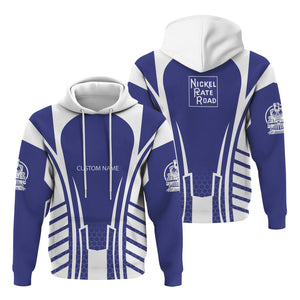 Railspirit Personalized New York, Chicago and St. Louis Railroad Hoodie Striped Railroad Style Nickel Plate Road Train Zip Up Hoodie All Over Print