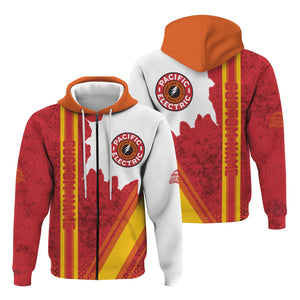 Railspirit Personalized Pacific Electric Railroad Hoodie All Over Printed Unisex Zip Up Hoodie