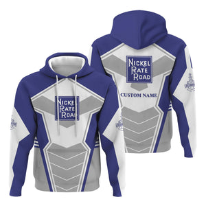 Railspirit Personalized New York, Chicago and St. Louis Railroad Hoodie Engine-Inspired Style Nickel Plate Road Train Zip Up Hoodie