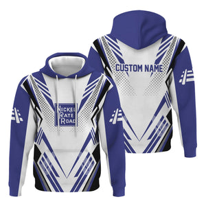 Railspirit Personalized New York, Chicago and St. Louis Railroad Hoodie Railroad Tribute Design Nickel Plate Road Train Zip Up Hoodie