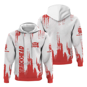 Railspirit Personalized Chicago, Rock Island and Pacific Railroad Hoodie Paint Impact Design Rock Island Railroad Train Zip Up Hoodie for Trackhead