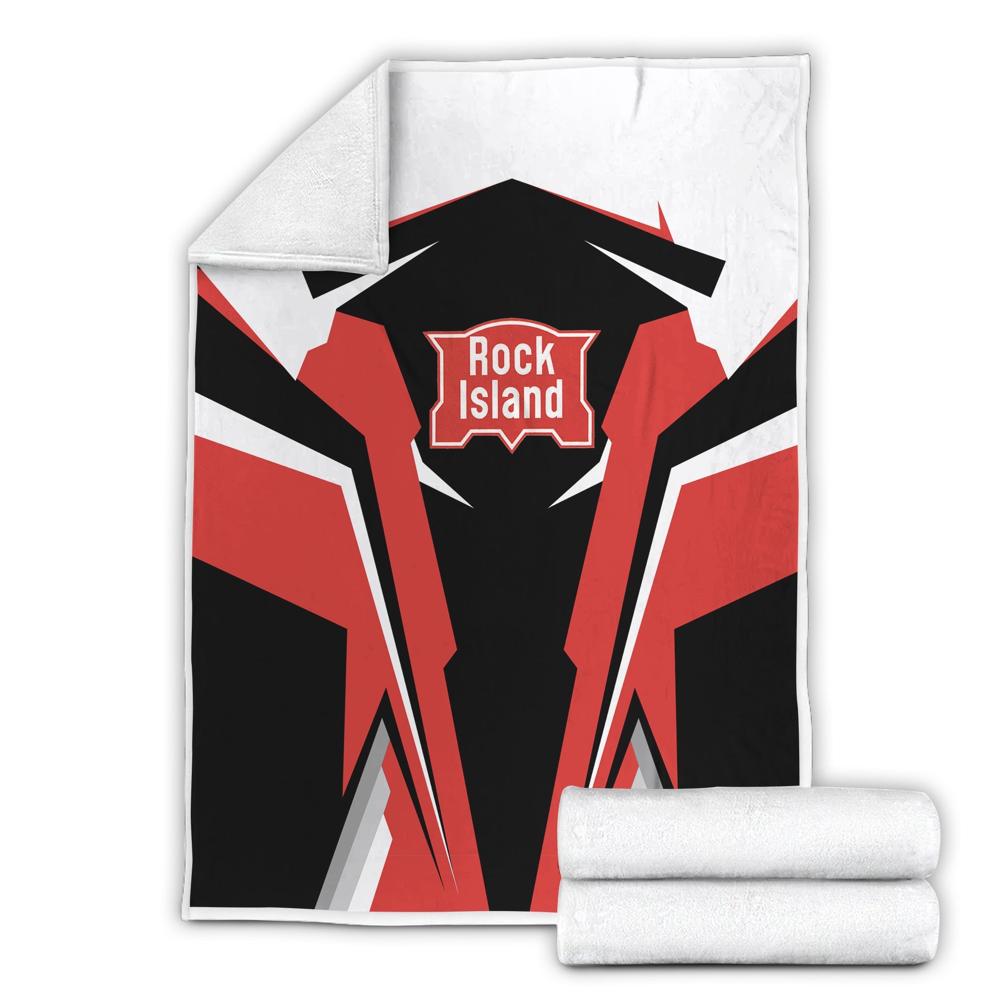 Railspirit Personalized Chicago, Rock Island and Pacific Railroad Blanket Rock Island Railroad Strong Line Train Blanket Gift Idea For Train Lover