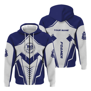 Railspirit Personalized B&O Great States Railroad Hoodie Railway Trainspotter Style Zip Up Hoodie Gift Idea For Foamers