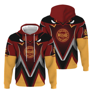 Railspirit Personalized Duluth, Missabe, & Iron Range Railroad Hoodie Vibrant Graphic Pattern Zip Up Hoodie For Train Enthusiasts