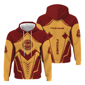 Railspirit Personalized Duluth, Missabe, & Iron Range Railroad Hoodie Railway Trainspotter Style Zip Up Hoodie Gift Idea For Foamers