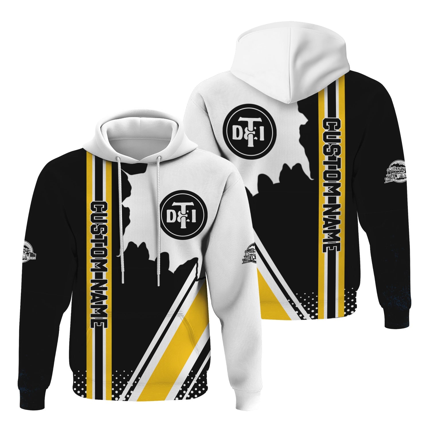 Railspirit Personalized Detroit Toledo And Ironton Railroad Hoodie All Over Printed Unisex Zip Up Hoodie