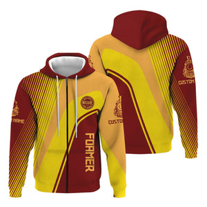 Railspirit Personalized Duluth, Missabe, & Iron Range Railroad Hoodie Vibrant Striking Style Zip Up Hoodie For Rail Enthusiasts
