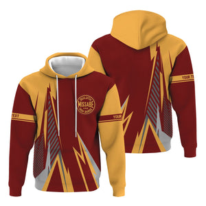Railspirit Personalized Duluth, Missabe, & Iron Range Railroad Hoodie Lightning-Inspired Railway Style Zip Up Hoodie For Train Lovers