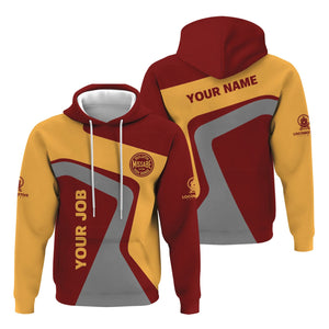 Railspirit Personalized Duluth, Missabe, & Iron Range Railroad Hoodie Unique Design with Custom Job Position Train Zip Up Hoodie