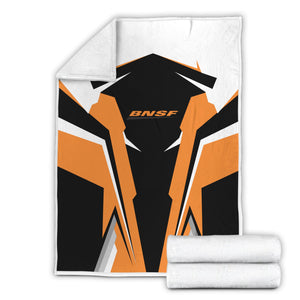 Railspirit Personalized BNSF Railway Blanket Strong Line Train Blanket Gift Idea For Train Lover