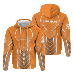 Railspirit Personalized BNSF Railway Hoodie Striking Line Style Train Zip Up Hoodie For Locomotive Lovers