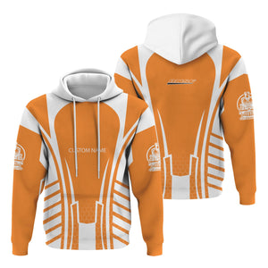 Railspirit Personalized BNSF Railway Hoodie Striped Railroad Style Train Zip Up Hoodie All Over Print