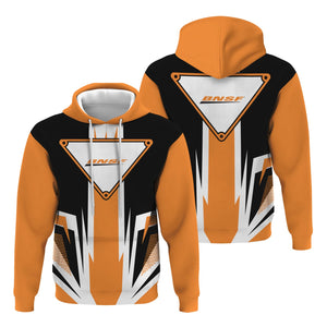 Railspirit BNSF Railway Hoodie Bold Graphic Style All Over Printed Zip Up Hoodie
