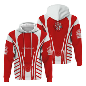 Railspirit Personalized The Chief Santa Fe Railroad Hoodie Striped Railroad Style Train Zip Up Hoodie All Over Print