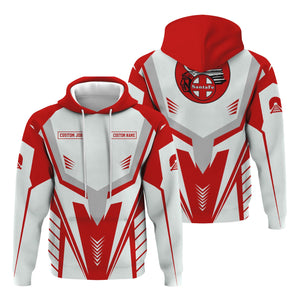 Railspirit Personalized The Chief Santa Fe Railroad Hoodie Workwear-Inspired with Custom Position Train Zip Up Hoodie