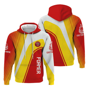 Railspirit Personalized The Chief Santa Fe Railroad Hoodie Vibrant Striking Style Zip Up Hoodie For Rail Enthusiasts