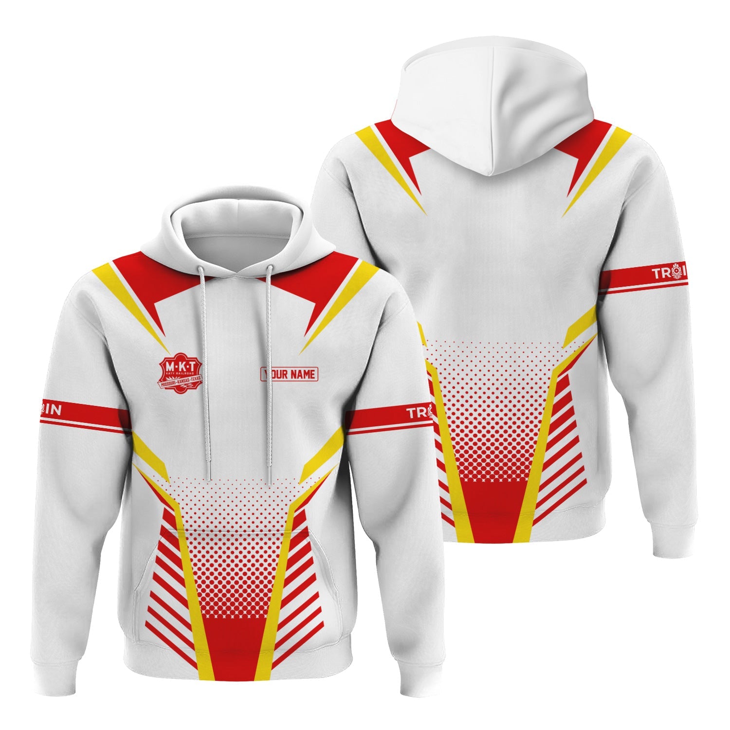 Railspirit Personalized Katy Railroad Hoodie Unisex Train Zip Hoodie All Over Print