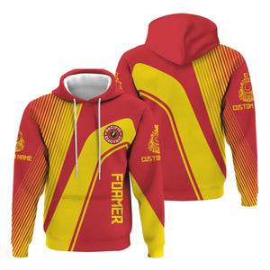 Railspirit Personalized Pacific Electric Railroad Hoodie Vibrant Striking Style Zip Up Hoodie For Rail Enthusiasts