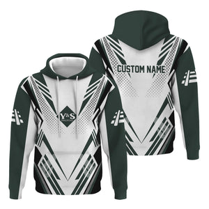 Railspirit Personalized Youngstown & Southern Railroad Hoodie Railroad Tribute Design Train Zip Up Hoodie for Train Lovers