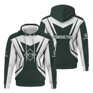 Railspirit Personalized Youngstown & Southern Railroad Hoodie Unique Style with Custom Job Train Zip Up Hoodie