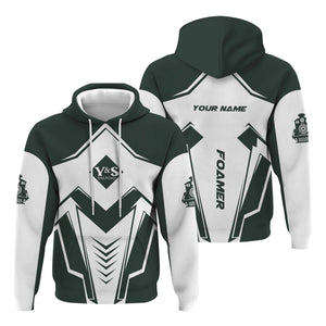 Railspirit Personalized Youngstown & Southern Railroad Hoodie Railway Trainspotter Style Zip Up Hoodie Gift Idea For Foamers