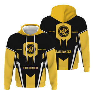 Railspirit Personalized Richmond, Fredericksburg And Potomac Railroad Hoodie Custom Year Railroader Zip Up Hoodie Gift Idea For Train Lover