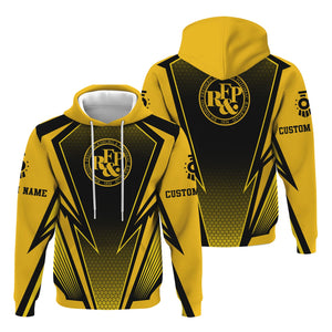 Railspirit Personalized Richmond, Fredericksburg And Potomac Railroad Hoodie Lightning Graphic Style Zip Up Hoodie Gift Idea For Train Lover