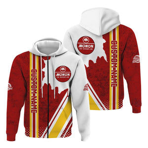 Railspirit Personalized Monon Railroad Hoodie All Over Printed Unisex Zip Up Hoodie