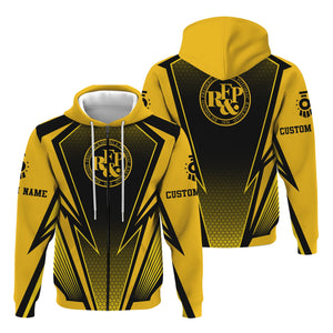 Railspirit Personalized Richmond, Fredericksburg And Potomac Railroad Hoodie Lightning Graphic Style Zip Up Hoodie Gift Idea For Train Lover