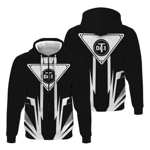 Railspirit Detroit Toledo And Ironton Railroad Hoodie Bold Graphic Style All Over Printed Zip Up Hoodie