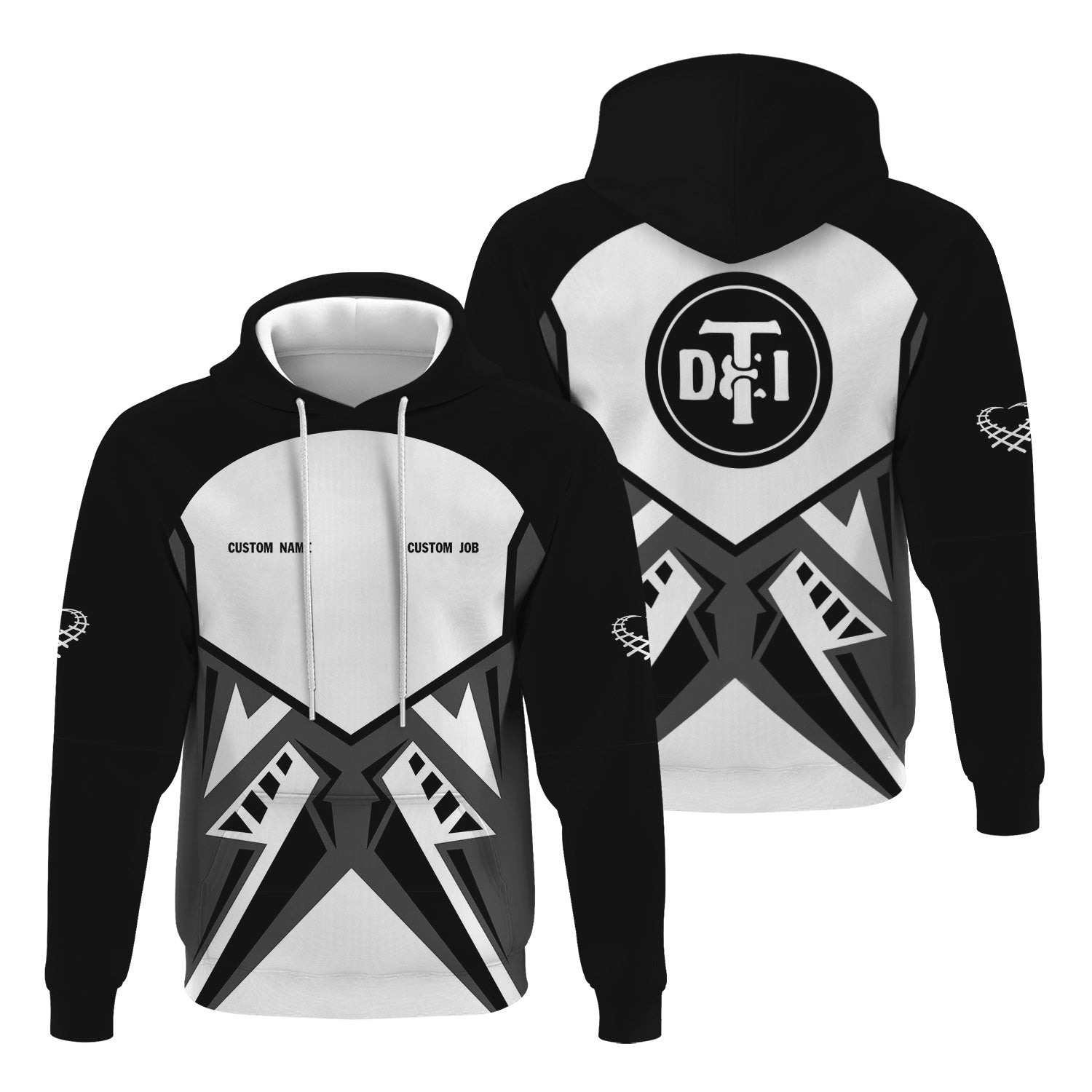 Railspirit Personalized Detroit Toledo And Ironton Railroad Hoodie Vibriant Style with Custom Position Train Zip Up Hoodie